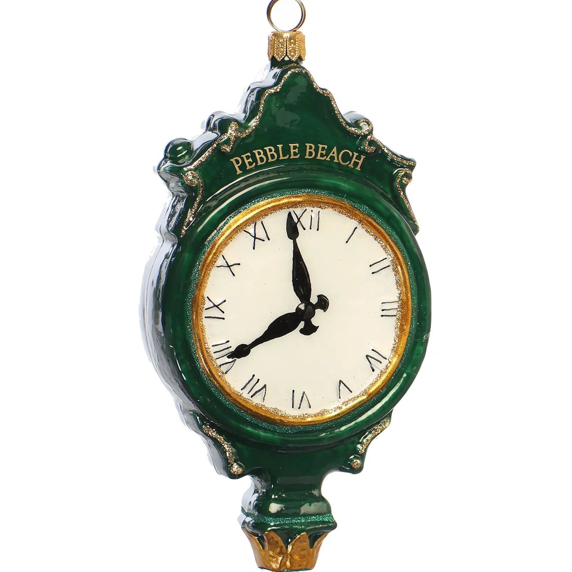 Pebble Beach 3D Clock Ornament By Joy To The World Collectibles
