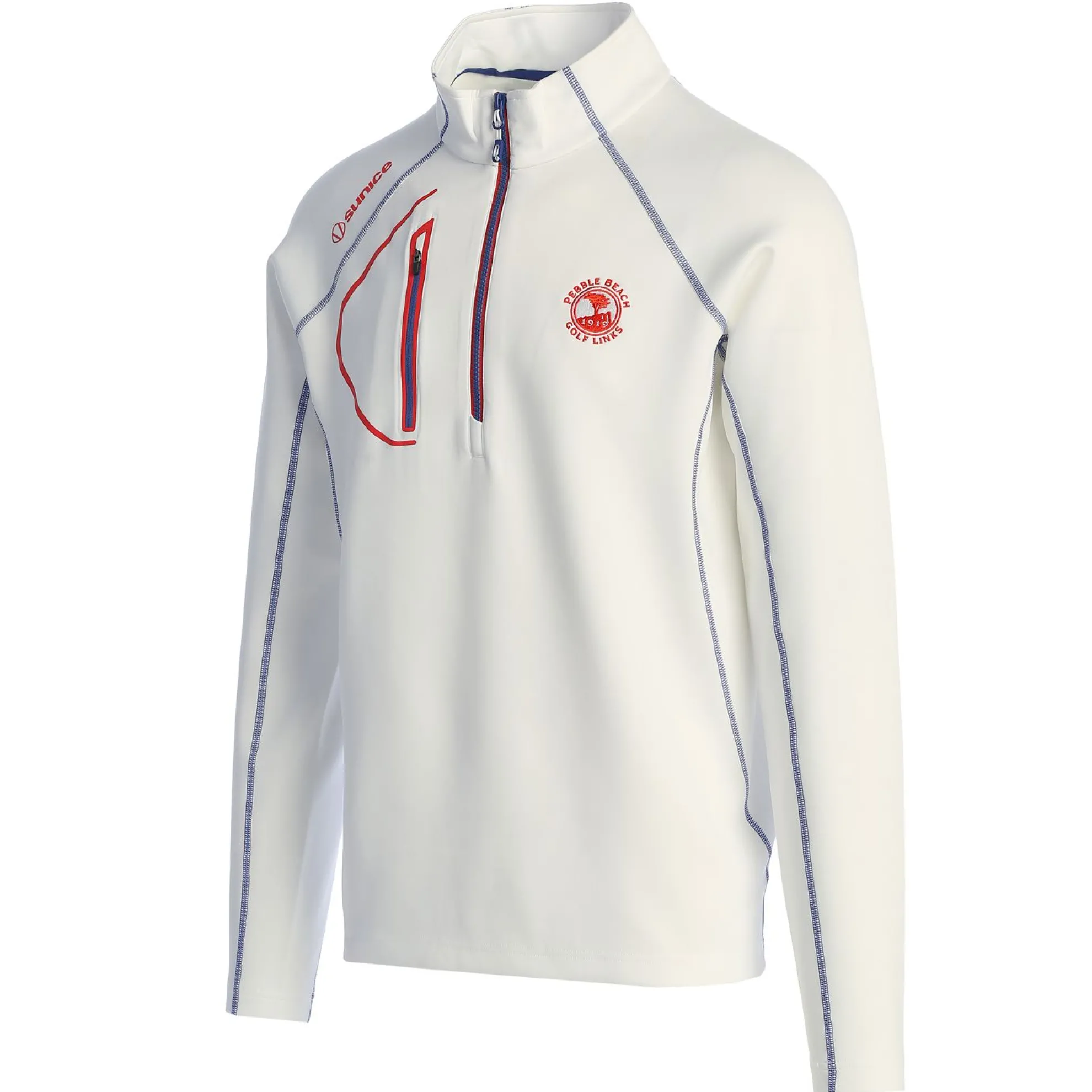 Pebble Beach Superlitefx Ltd 1/2 Zip Pullover By Sunice