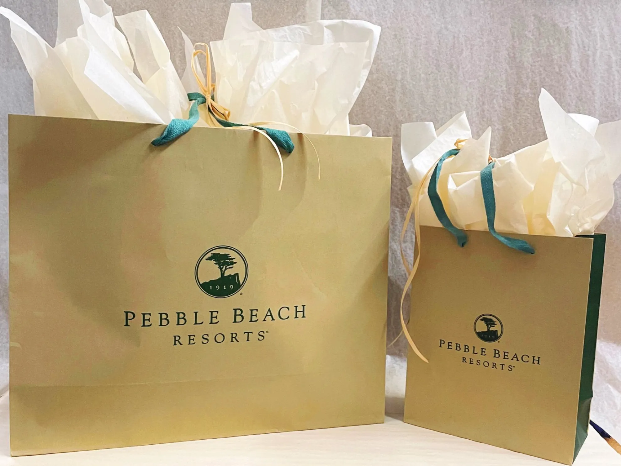 Pebble Beach Kraft Paper Gift Bag