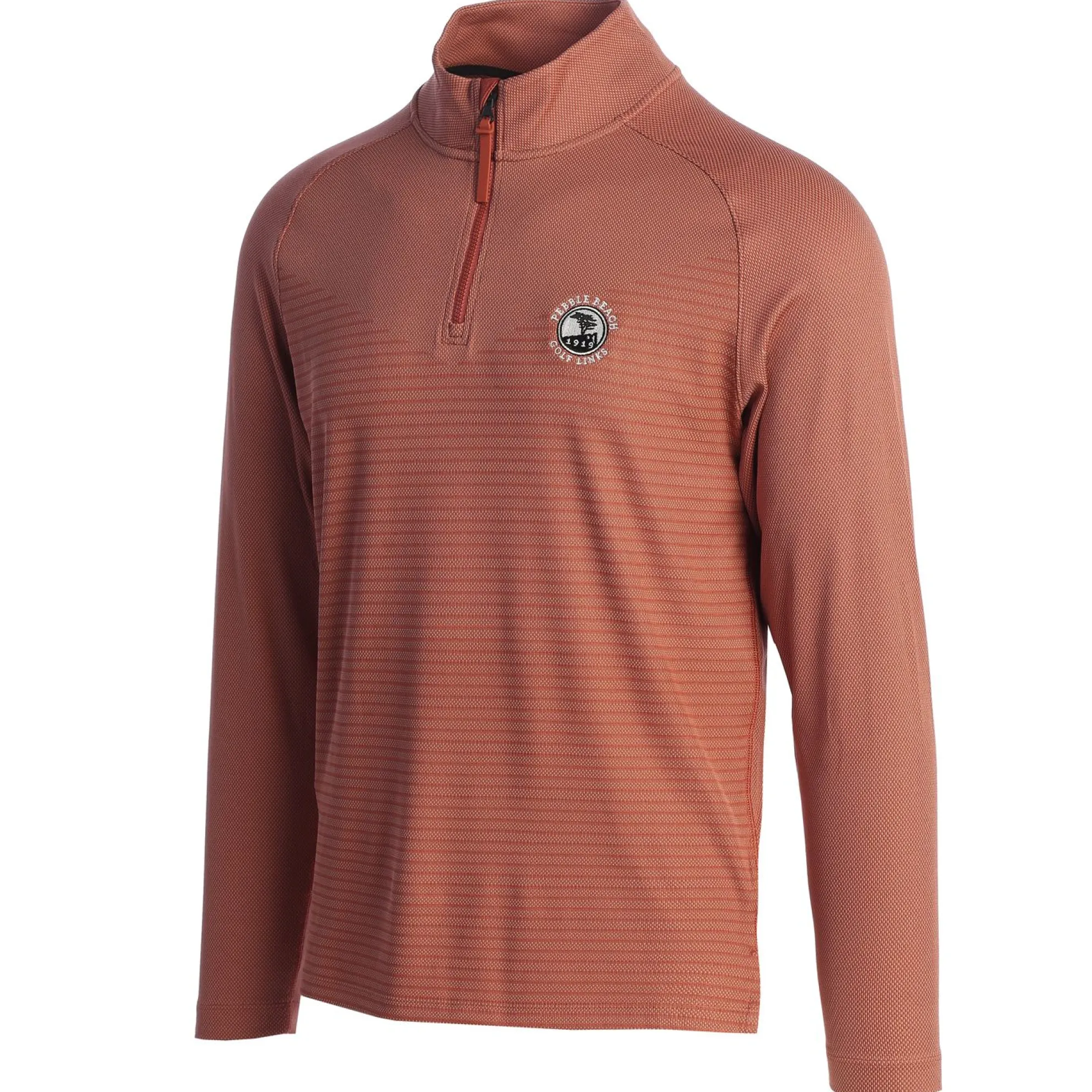 Pebble Beach Dri-Fit Adv Vapor 1/4 Zip Fossil Rose Pullover By Nike
