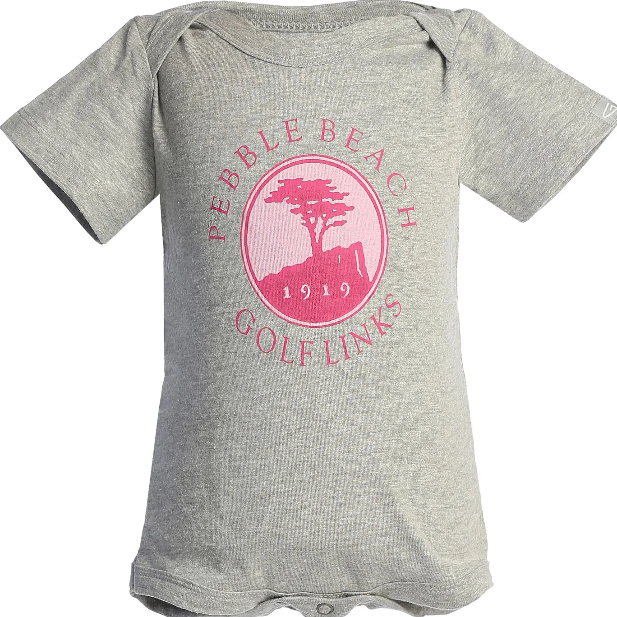 Pebble Beach Heather And Pink Onsie By Garb