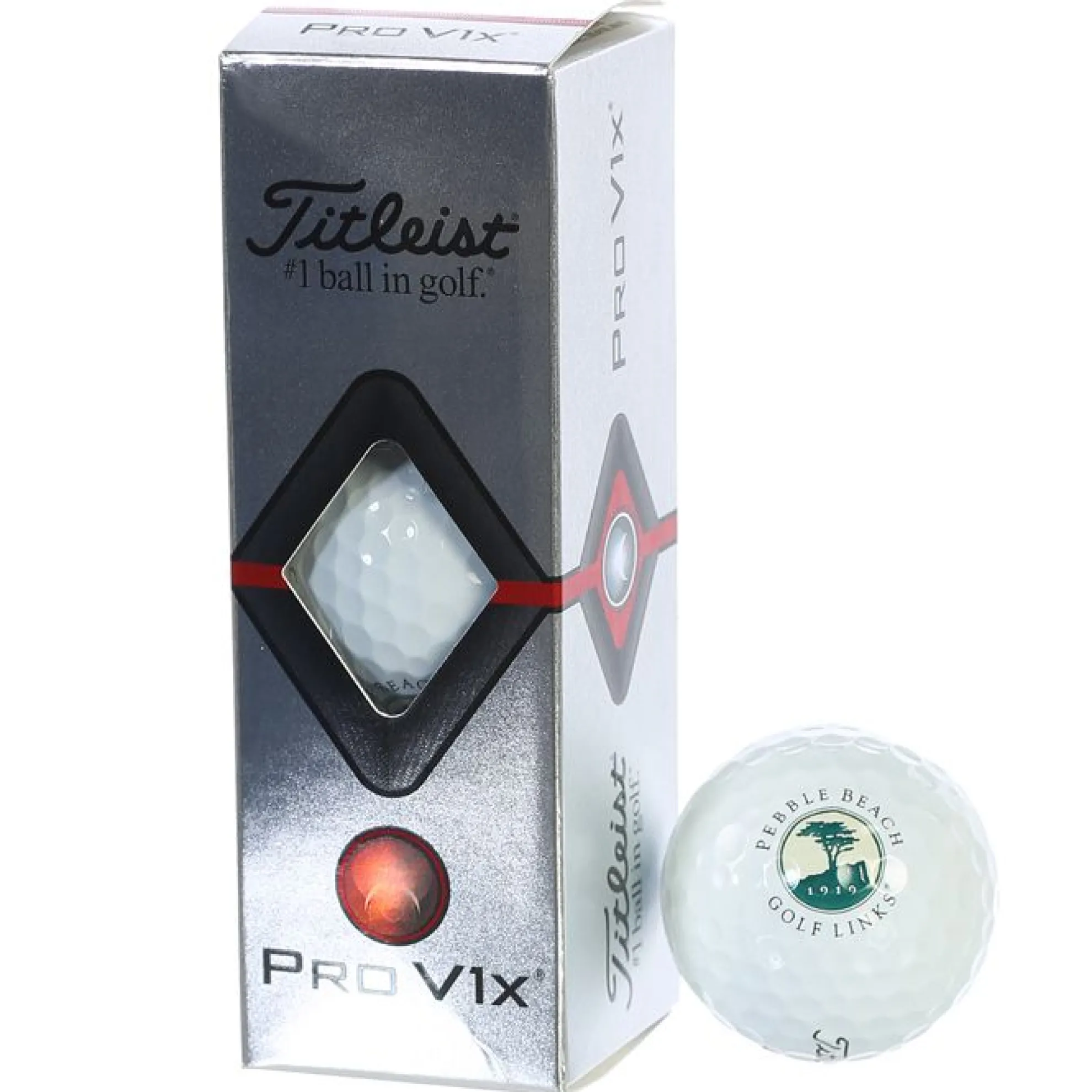 Pebble Beach Golf Links Pro V1X Golf Balls By Titleist