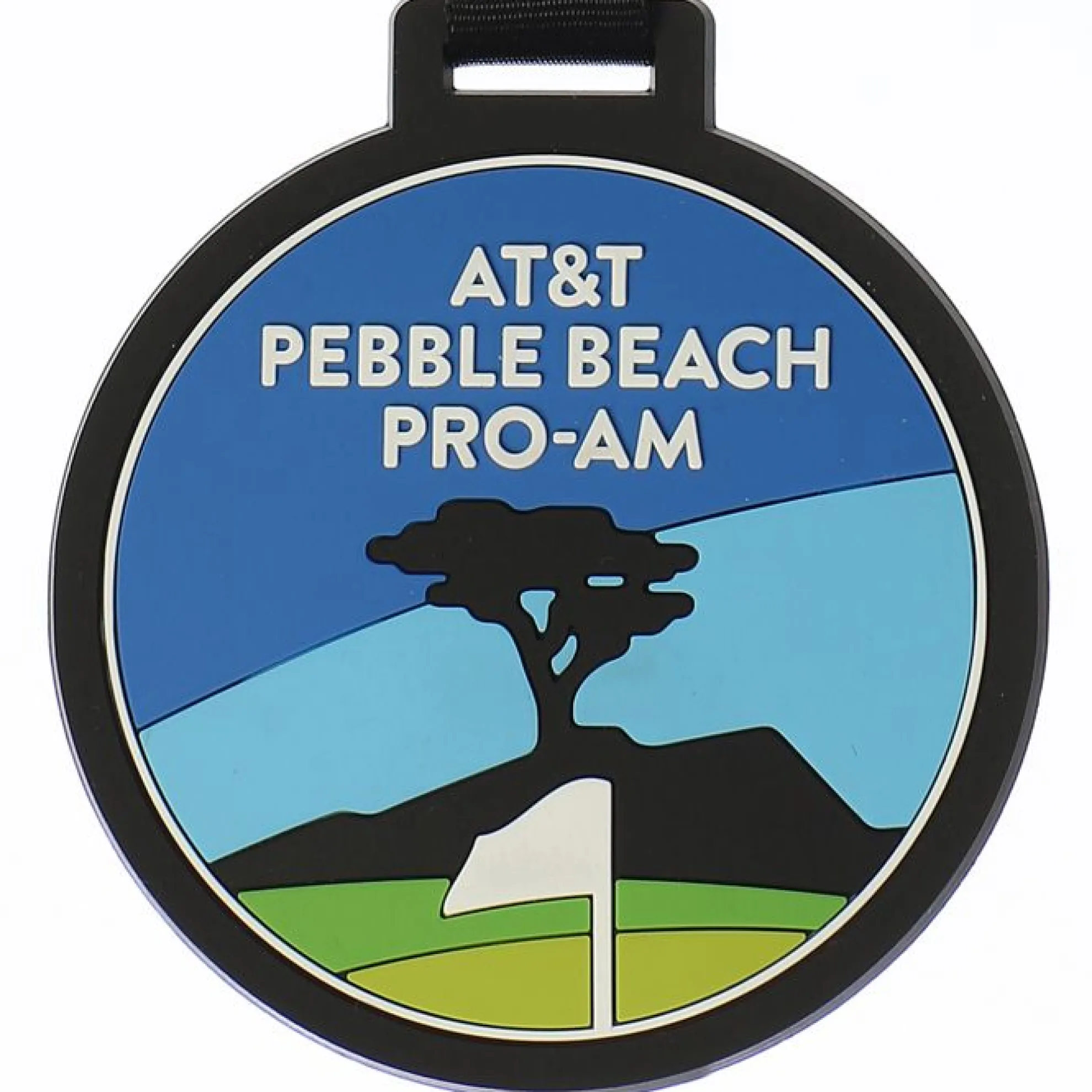 At&T Pebble Beach Pro-Am Rubber Bag Tag