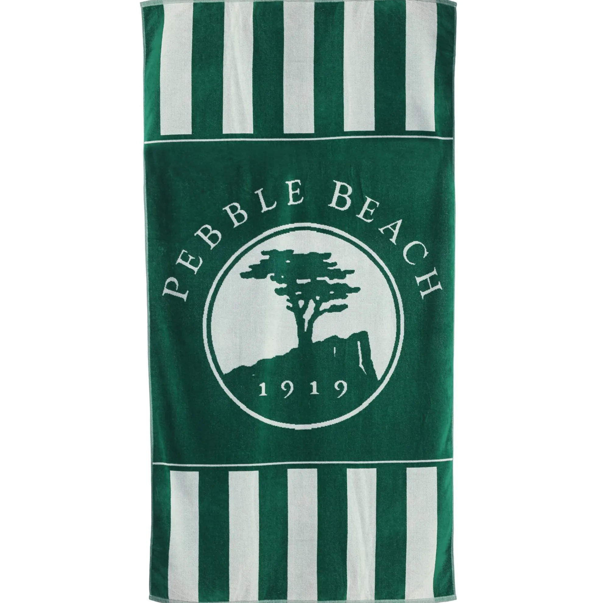 Pebble Beach Striped Beach Towel