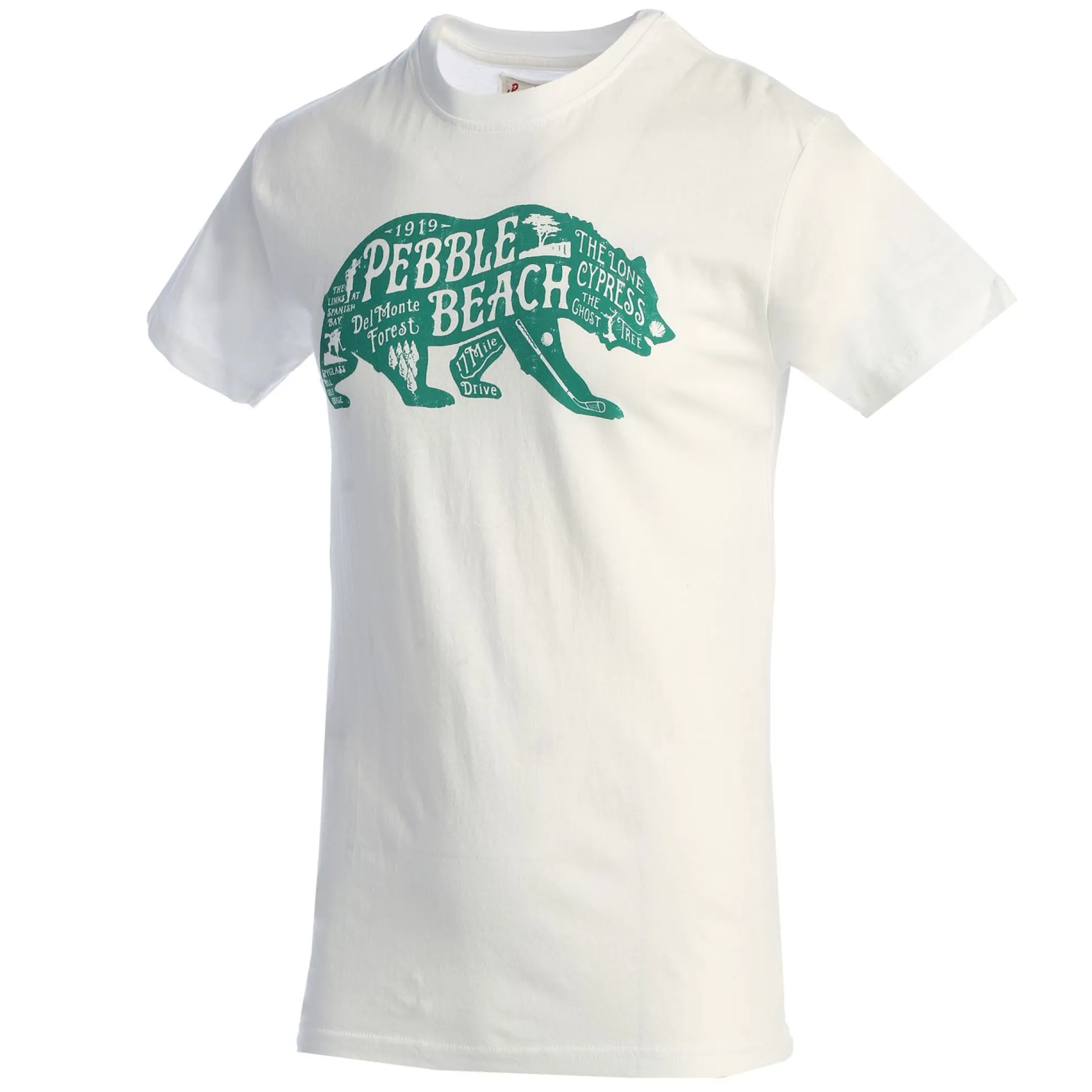 Pebble Beach Bear Map Tee By American Needle