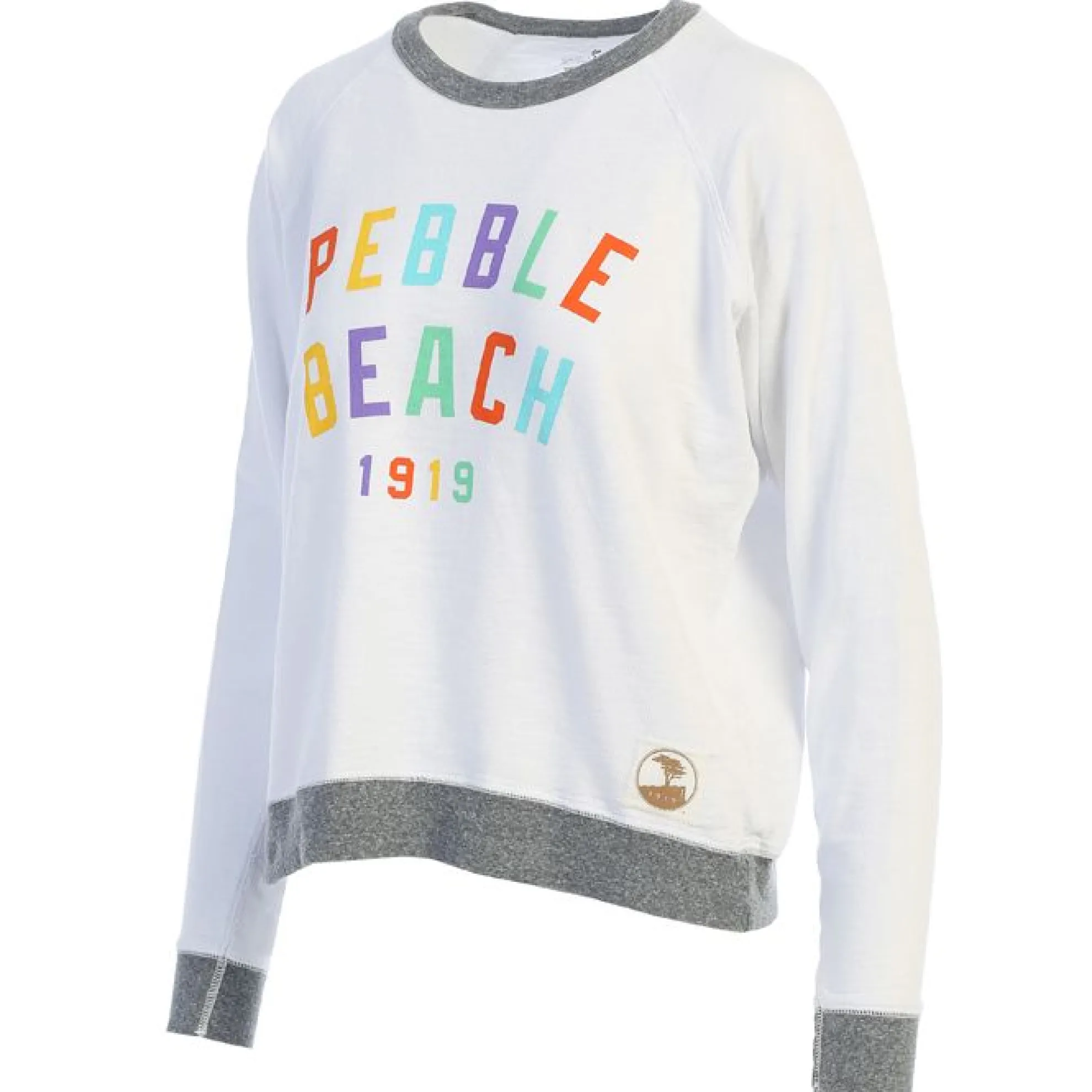 Pebble Beach Ladies White Joan Sweatshirt