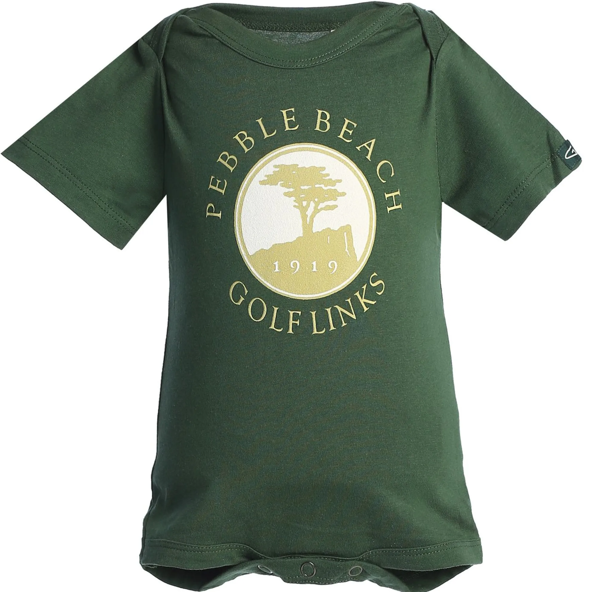 Pebble Beach Forest And Gold Onsie By Garb