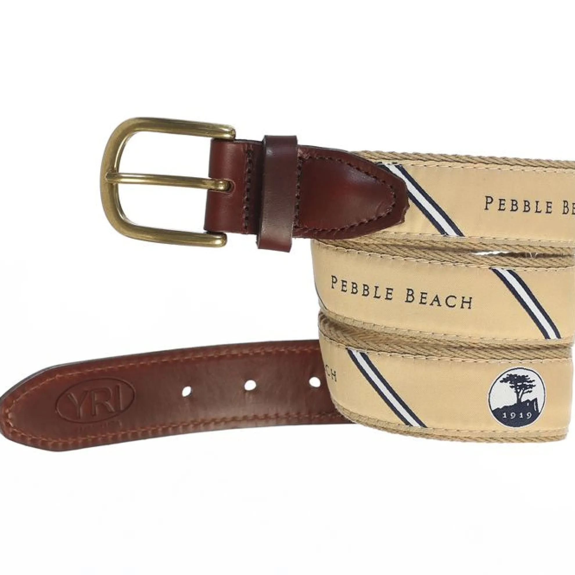 Pebble Beach Diagonal Ribbon Belt