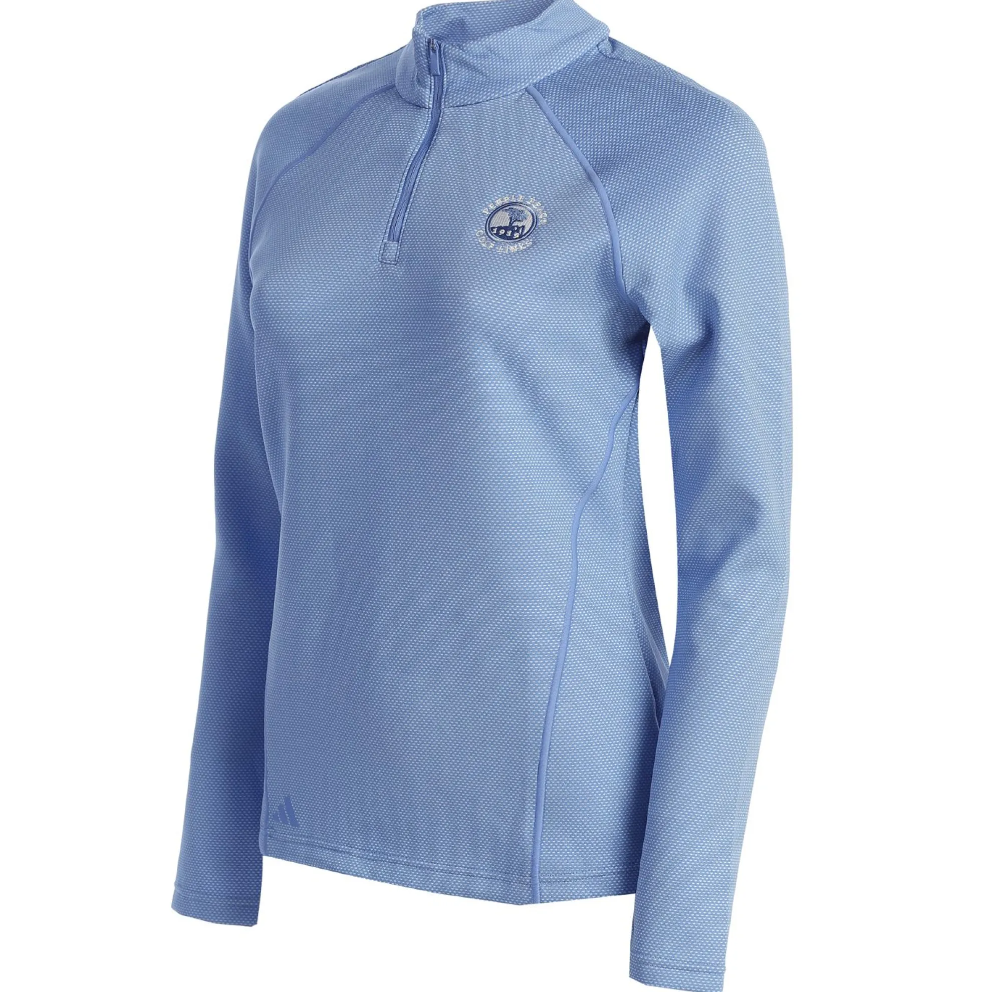 Pebble Beach Women's 1/4 Zip Knit Pullover By Adidas