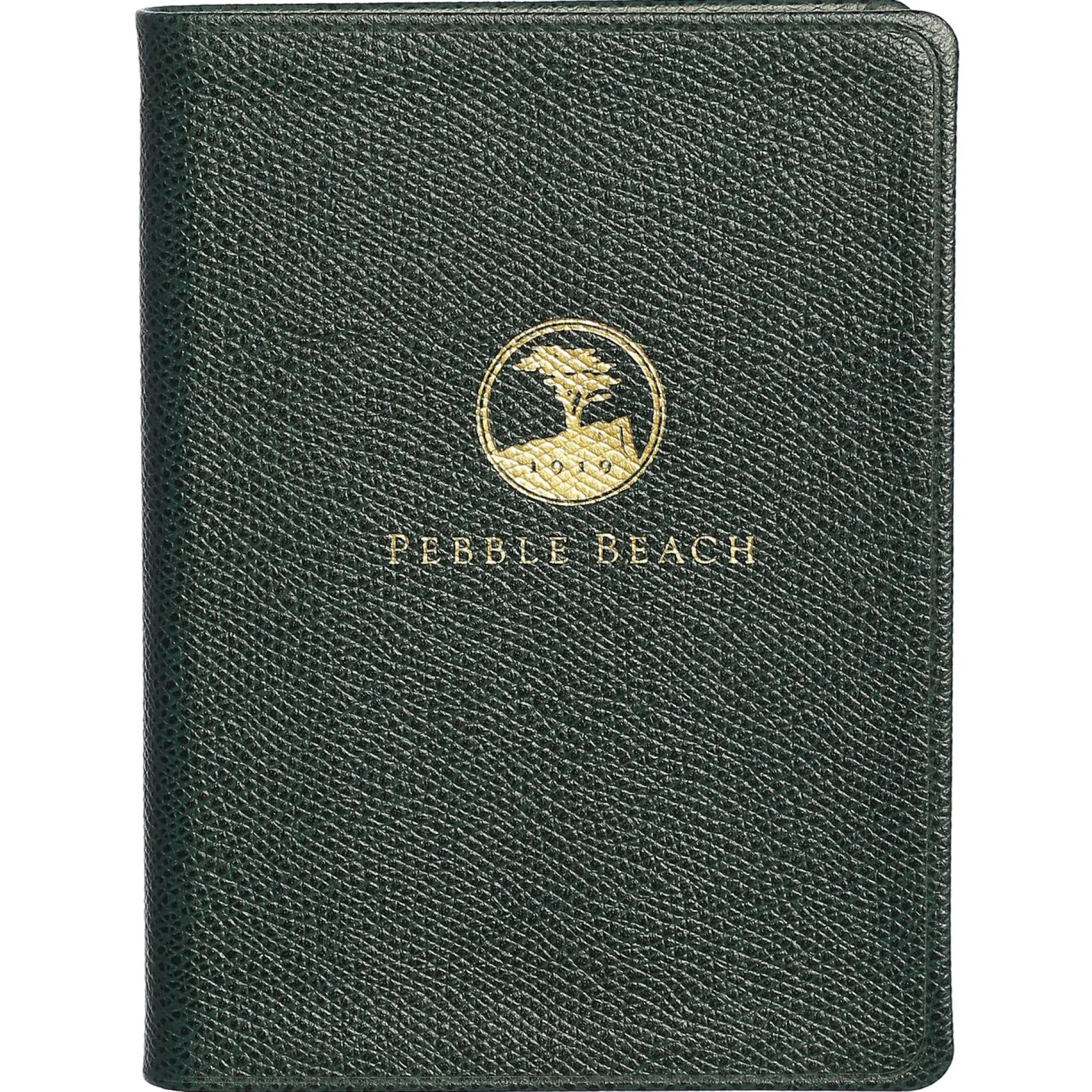 Pebble Beach Logo Leather Small Notebook
