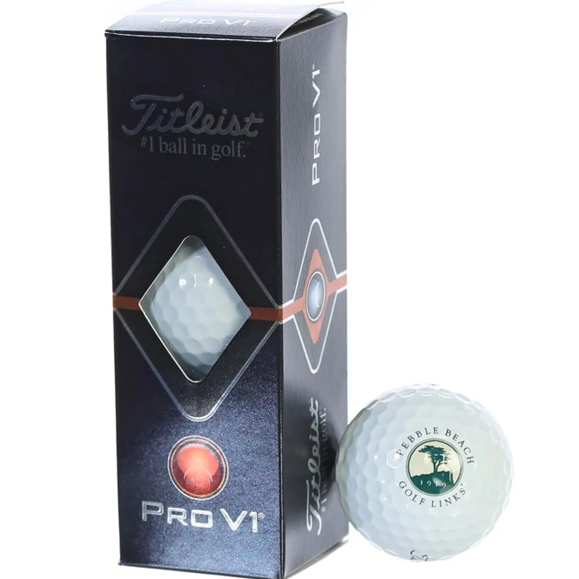 Pebble Beach Golf Links Pro V1 Golf Balls By Titleist