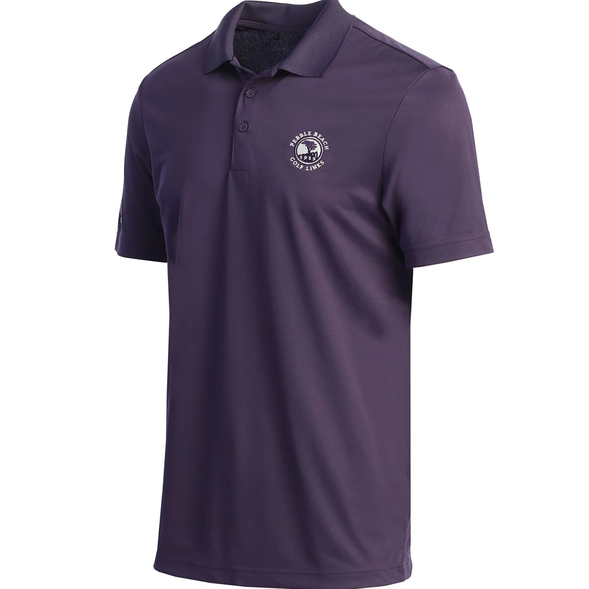 Pebble Beach Men's Solid Performance Polo By Adidas
