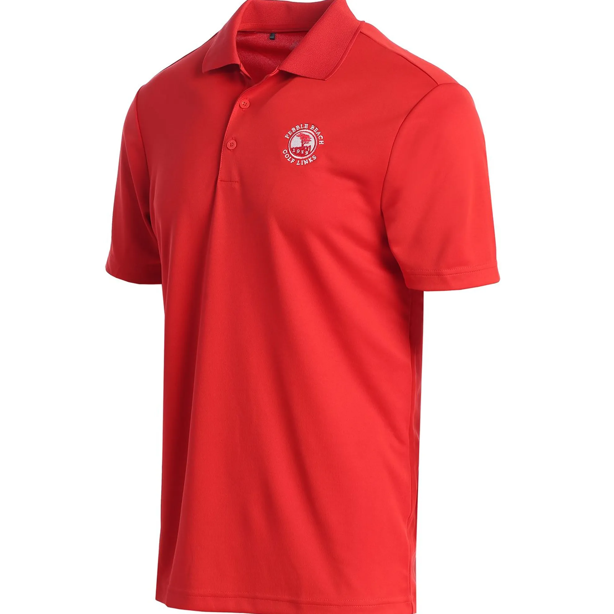 Pebble Beach Men's Solid Performance Polo By Adidas