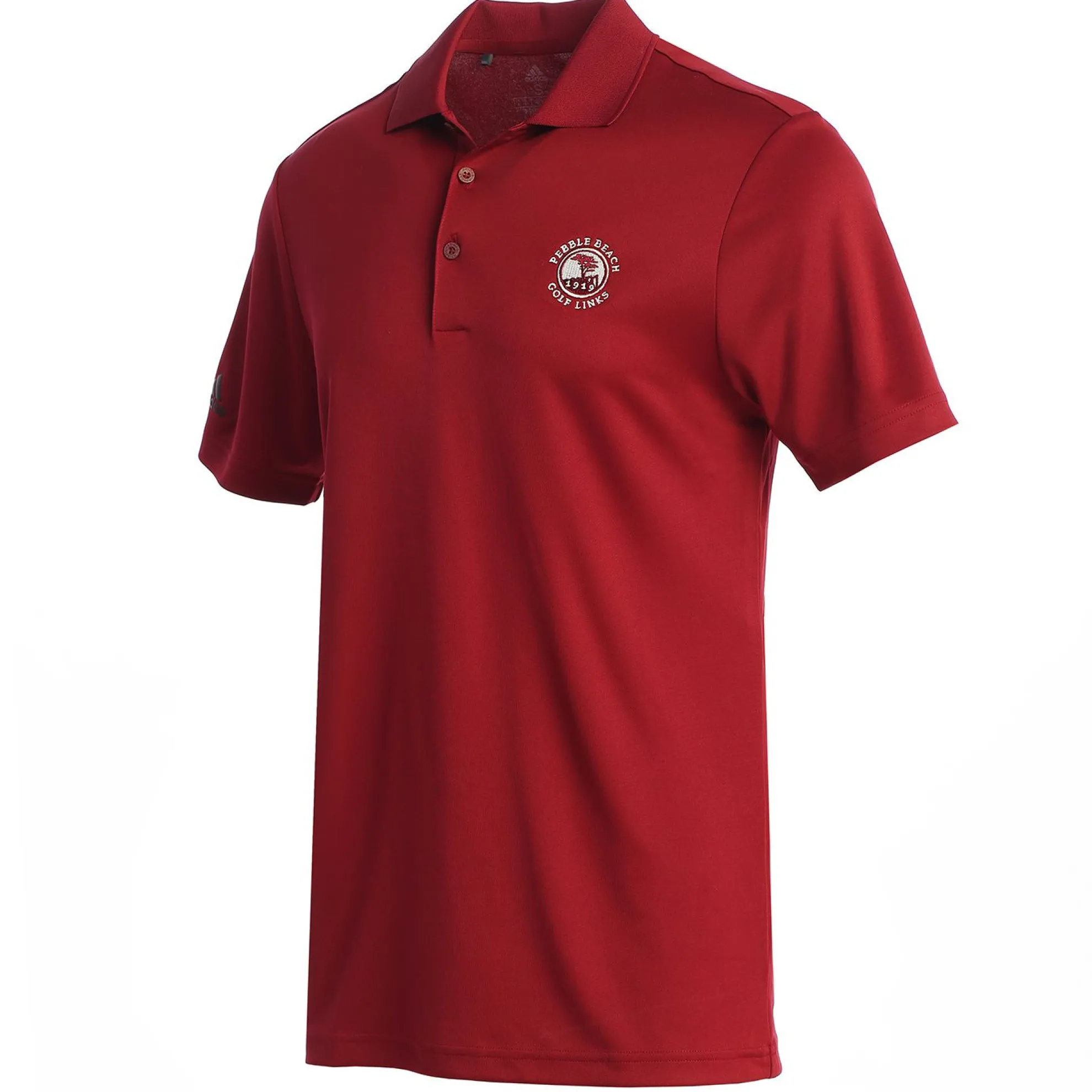 Pebble Beach Men's Solid Performance Polo By Adidas